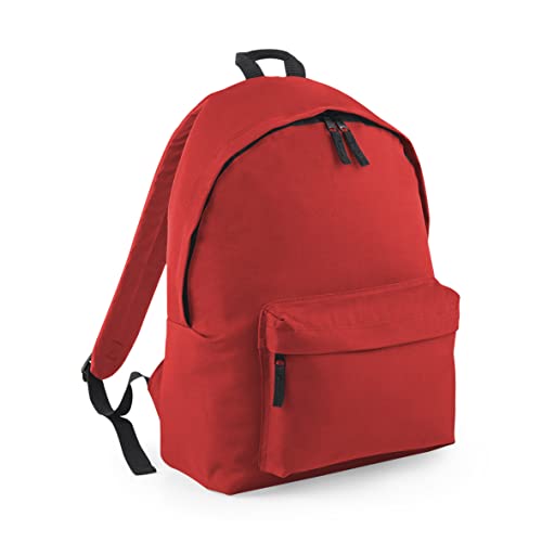 Bagbase, Junior Fashion Rucksack, moderner Rucksack für Kinder M hellrot von BagBase