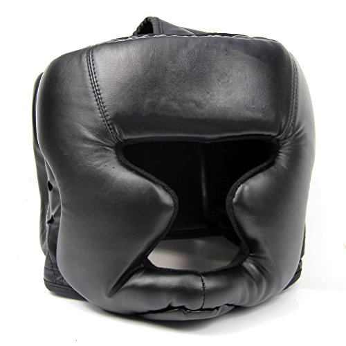 Schwarze Gute Kopfbedeckung Kopfschutz Trainingshelm Kickboxen Schutzausruestung von Bahderaus