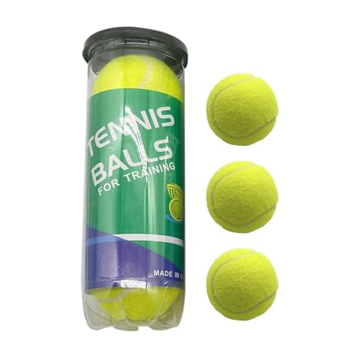 Bajbumgn Tennisball,Tennisbälle für Kinder, 3 Stück Trainingsball Tennisbälle, Tennisausrüstung in offizieller Größe, unter Druck stehende Tennisbälle für das Training von Bajbumgn