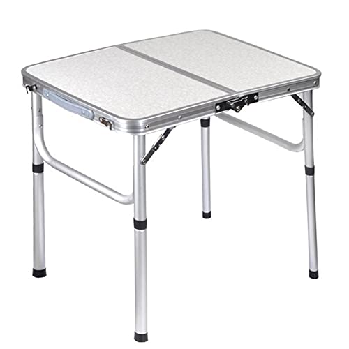Bakemoro Leichter faltbarer Campingtisch, tragbar, Aluminium, faltbarer Picknicktisch, zusammenklappbarer Esstisch für drinnen und draußen von Bakemoro
