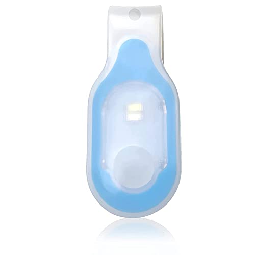 Bakemoro Magnetischer Clip, LED-Taschenlampen-Clip, magnetisches Still-Nachtlicht, Kinderwagen-Licht, Silikon-Clip für Nachtläufe, Blau von Bakemoro