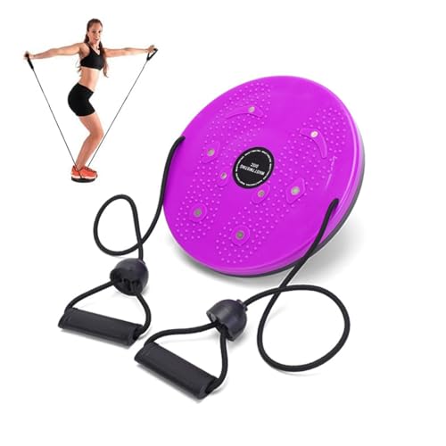 Baketron Twist Waist Disc,Taillentwister mit Kordelzug,Drehscheibe, Balanceboard für Bauch, Beine, Po, inkl. Haltegriffe,Multifunktions Magnet Balance Board Pedal,Bauchtrainer Drehscheibe Aerobic von Baketron