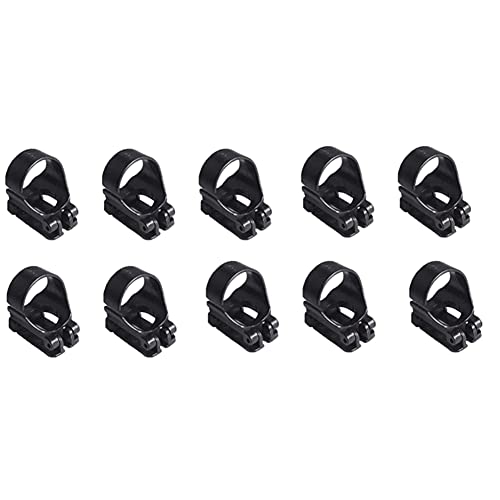 Bakkeny 10 Stück Universal-Schnorchelhalter aus Kunststoff für Tauchen, Ersatz-Schnorchelausrüstung für Masken von Bakkeny