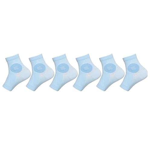 Bakkeny 3 Paar Neuropathie-Socken – Sock – Lindernde Socken bei Neuropathie-Schmerzen – Plantarfasziitis-Socken – Blau – L Langlebig von Bakkeny