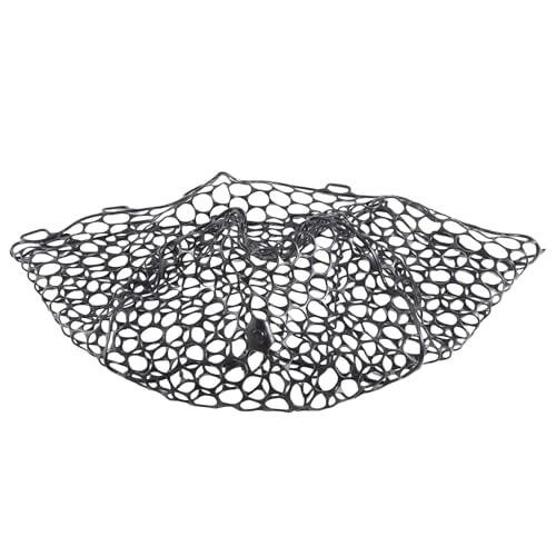 Bakkeny Ersatz-Fischernetz, verschleißfestes Gummischutz, Fischfang, multifunktional, schwarz, 32 cm, 1 Stück von Bakkeny