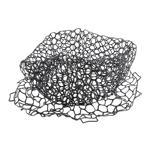 Bakkeny Ersatz-Fischfangnetz, verschleißfest, Gummi, multifunktional, schwarz, 55 cm, 1 Stück von Bakkeny