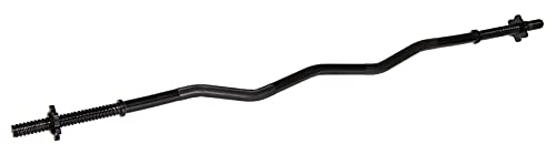 BalanceFrom Standard Olympische Super Curl Langhantel Curlstange mit Gewinde, 121,9 cm von BalanceFrom