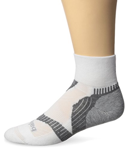 Balega Herren Enduro V-Tech Quarter Socken, weiß/grau, XL von Balega