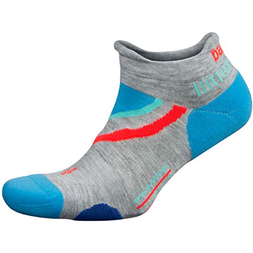 Balega Unisex-Erwachsene Ultraglide Socken, Mittelgrau/Ethereal Blau, X-Large von Balega