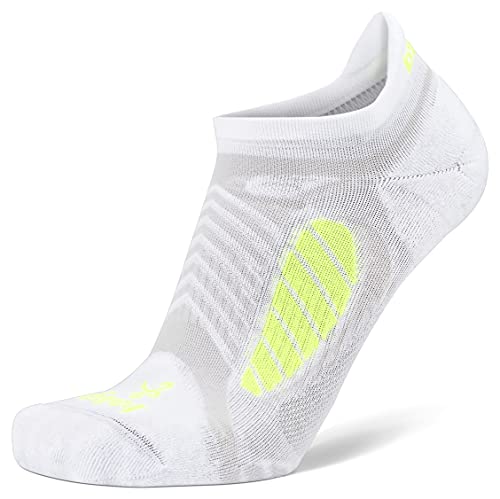 Balega Unisex-Erwachsene Ultralight No Show Socken, Weiß, Large von Balega