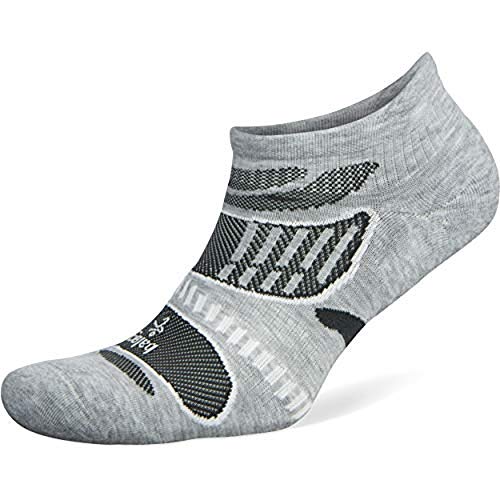 Balega Unisex-Erwachsene Ultralight No Show Socks (1 Pair), grau/weiß, X-Large von Balega