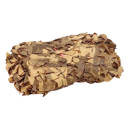 MBUYI Tarnnetz Camouflage Netz 3 x 5M, Oxford-Gewebe Tarnnetz Sonnenschutz Netz für Dekoration, Sonnenschutz, Jagd, Jalousien, Schießen, Verstecken, Camping Sonnenschirm (Wüsten-Tarnung) von Balider
