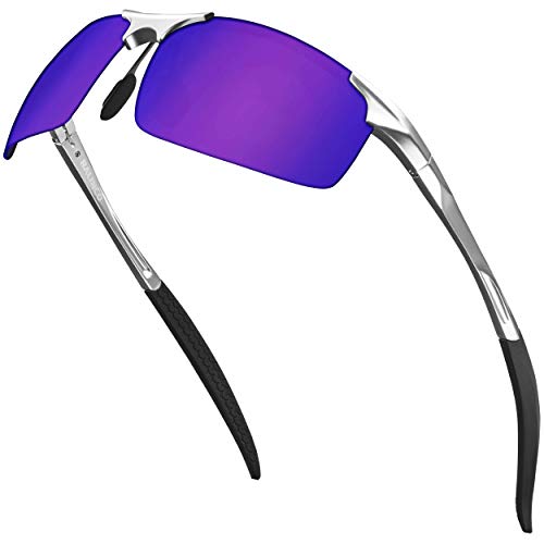 Balinco® Sport Sonnenbrille mit Aluminium-Rahmen, UV-Schutz & polarisierten TAC-Linsen - ideal für den Radsport geeignet - im praktischen Zubehör-Set inkl. Geschenkbox von Balinco