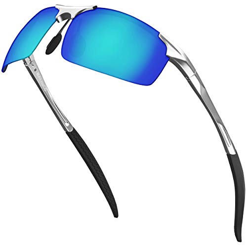 Balinco® Sport Sonnenbrille mit Aluminium-Rahmen, UV-Schutz & polarisierten TAC-Linsen - ideal für den Radsport geeignet - im praktischen Zubehör-Set inkl. Geschenkbox von Balinco