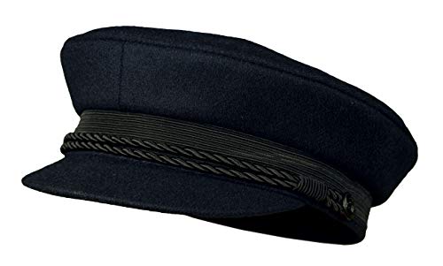 Balke Elbsegler Kapitänsmütze mit Kordel Elbsegler Prinz-Heinrich-Mütze, Farbe:Marine, Größe:58 von Balke