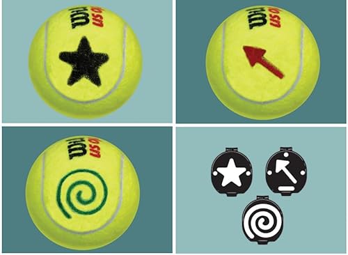 BallTrace Tennisball-Marker, personalisierbar, Tennisbälle und Padelbälle mit lustigen Emoji und Symbolen, cooles Tennisgeschenk, Bekannt bei Veranstaltungen und Turnieren in ganz Europa und den USA. von BallTrace