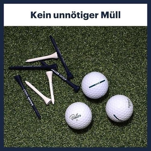 Baller Crew - Golfball (12er Pack) für HCP 36 - 54 • Hohe Resistenz gegen Abnutzung • Geringer Spin für Lange & gerade Schläge • Surlyn Hülle • 2 Schichten • 332 Dimples • Extra Lange Puttlinie von Baller Golf