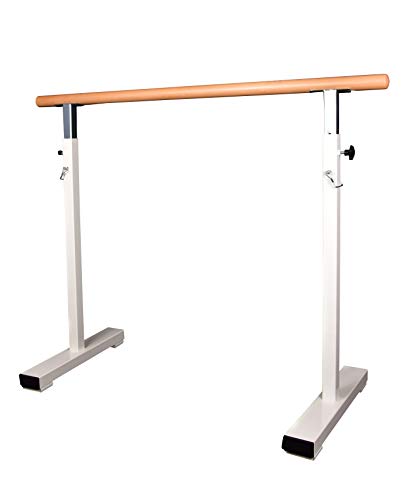 Mobile freistehende Barre Ballettstange aus Holz und Stahl, höhenverstellbar 18 kg - 150 cm von Ballettstangen Manufaktur