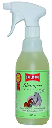 BALLISTOL 26472 Pferde-Shampoo Sensitiv 500ml – ph-Neutrale Reinigung und Pflege - Haut, Mähne, Schweif, Fell - Fohlen von BALLISTOL