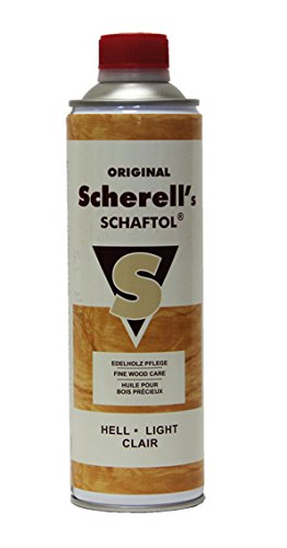 BALLISTOL 23831 - Scherell's SCHAFTOL hell - Edelholzpflege für Gewehrschaft - 500 ml Flasche zur Schaftpflege von BALLISTOL