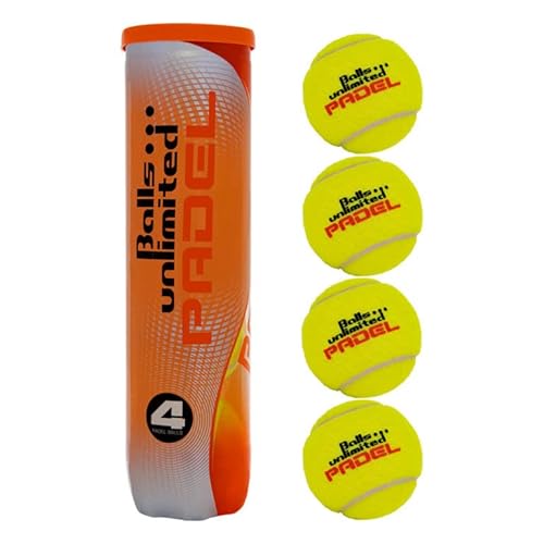 Balls ... unlimited Padel Ball - 4er Dose - Bälle für Padel Tennis aus gewobenem Playnes Filz, Packungseinheit Bälle:3 Balldosen von Balls ... unlimited