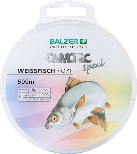 Balzer Angelschnur Weissfisch Camtec SpeciLine - Weissfischschnur monofil hellgrau (0,18 mm) von Balzer