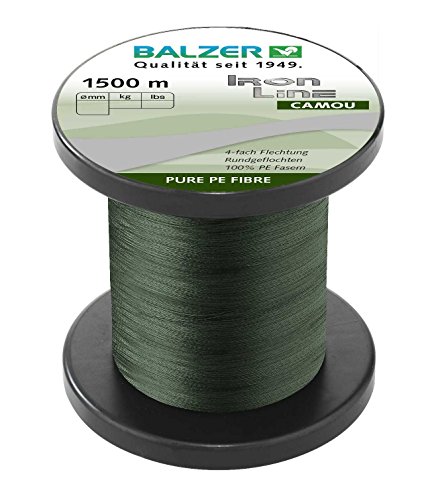 Balzer Iron Line Camou geflochtene Schnur 0.10mm 1500m von Balzer