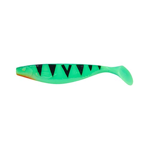 Balzer Shirasu MaJo Booster - Gummifisch, Größe/Gewicht/Farbe:13cm / 15g / Green Fire Tiger von Balzer