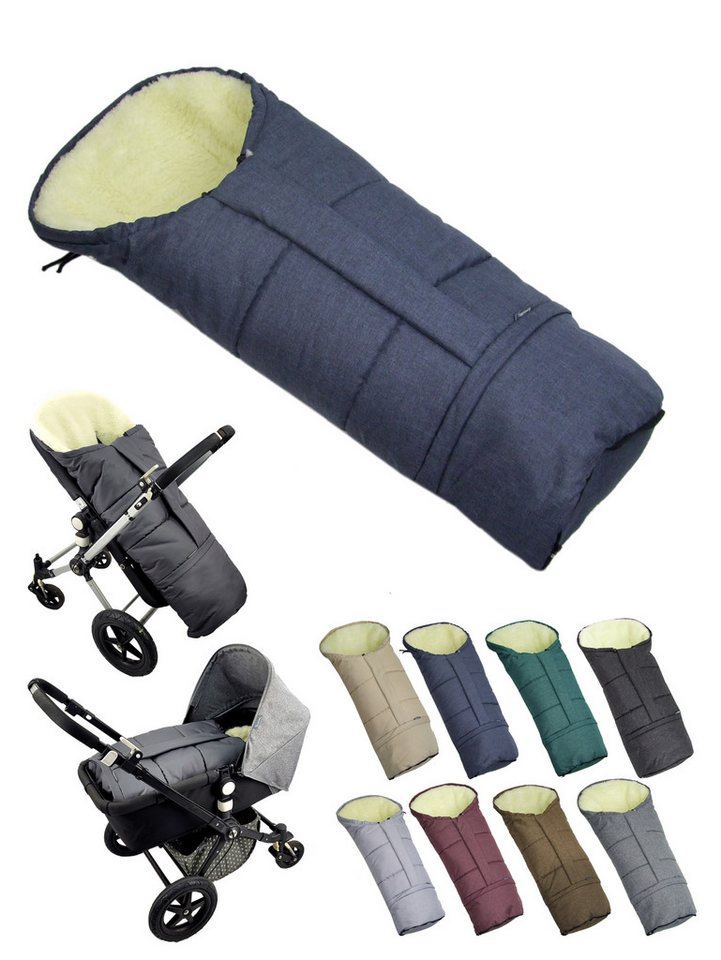 BambiniWelt by Rafael K. Fußsack Winterfußsack Fußsack für Kinderwagen Buggy mumienform Wolle MELIERT, universal für Kinderwagen, Buggy, Jogger, Schlitten von BambiniWelt by Rafael K.