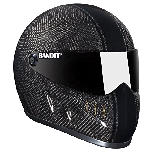 Bandit XXR Carbon Helm für Streetfighter,Top Speed sicher,sehr leicht, Sports-Farbe:Carbon, Größe:XL(61-62cm) von Band-It