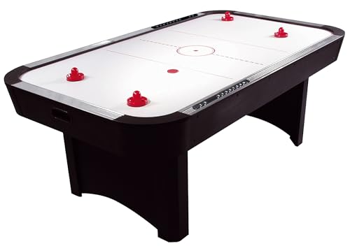 Airhockey Toronto 6 ft. inkl. Pucks und Pusher, leistungsstarkes Gebläse, manuelle Torzähler, 182 x 92 x 80 cm von Bandito