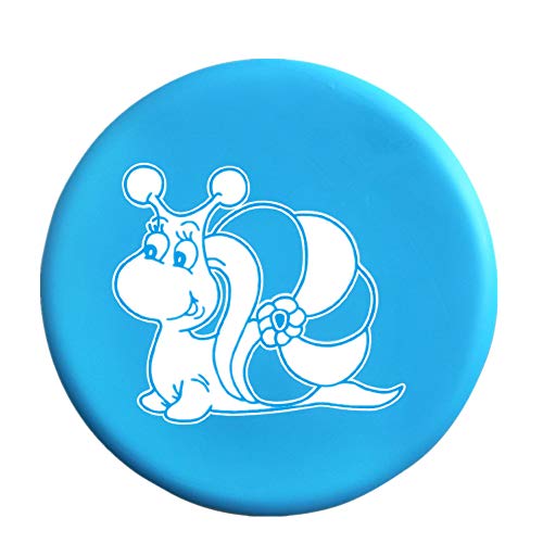 BangShou Frisbee für Kinder Frisbeescheibe Softe Wurfscheibe Weiches Frisbee Verdickte Frisbee mit Cartoon Muster für Kinder Sport (Blaue Schnecke) von BangShou