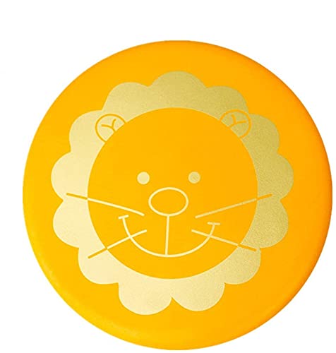 BangShou Frisbee für Kinder Frisbeescheibe Softe Wurfscheibe Weiches Frisbee Verdickte Frisbee mit Cartoon Muster für Kinder Sport (Orange Löwe) von BangShou