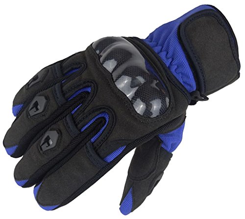 Bangla Sportlicher Sommer Motorradhandschuhe Motorrad Handschuh Textilmix in schwarz blau 3XL von Bangla