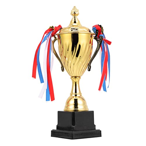 Baobiutin Wettbewerb Trophäen Large Gold Trophy Cup für Sportturniere Metall Trophäen für Preiswettbewerbe 35,5 * 10 cm Trainingsausrüstung von Baobiutin