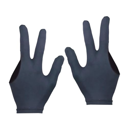 Baoblaze 2-teilige Billardhandschuhe, Pool-Queue-Handschuhe, rutschfeste DREI-Finger-Handschuhe, Snooker-Billardhandschuhe zum Spielen für Anfänger und von Baoblaze