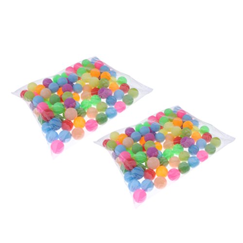 Baoblaze 200 STK. Tischtennisbälle Ping Pong Bälle Lotteriekugeln Multicolor von Baoblaze