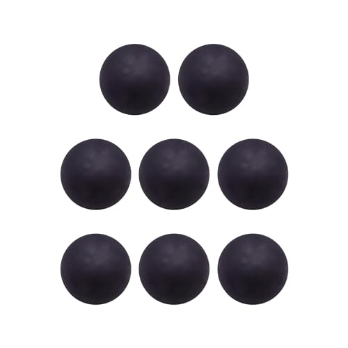 Baoblaze 8X Reaktionsbälle Mini Kompakt Gymnastikbälle Gummi Wandbälle für Spiele Fitness Zuhause, Schwarz von Baoblaze