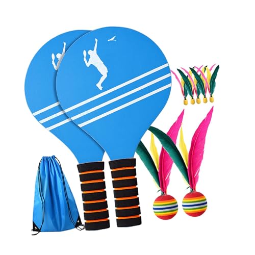Baoblaze Badminton-Set, Badminton-Schläger, Kinderspiel, Outdoor-Spielzeug, Federball und Schläger-Set, Badminton-Federball-Set für von Baoblaze