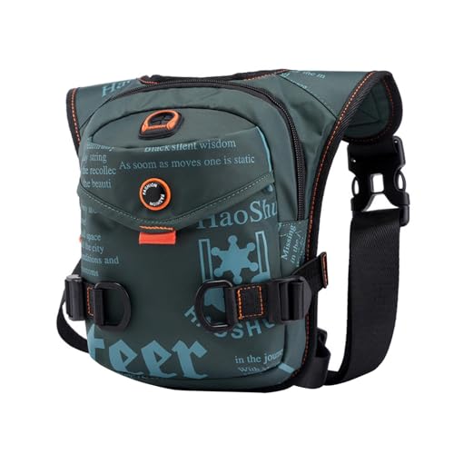 Baoblaze Bag Herren Brusttasche Wasserdicht Casual Multifunktionale Handtasche Hüfttasche Tasche Hüfttasche für Sport Wandern Outdoor Radfahren, dunkelgrün von Baoblaze