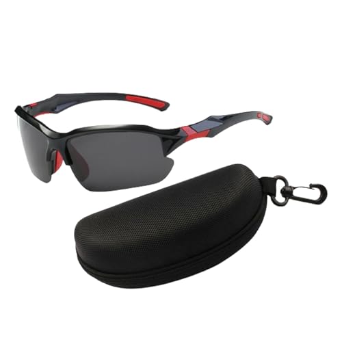 Baoblaze Fahrradbrille, polarisierte Sonnenbrille, leichte, stylische Schutzbrille, Sport-Sonnenbrille für Outdoor-Aktivitäten, Rucksackreisen, Klettern, grau von Baoblaze