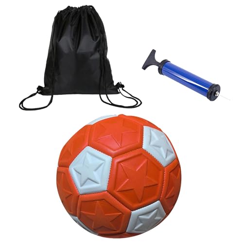 Baoblaze Fußball Größe 4, Futsal-Spiele, Übungsball, Geburtstagsgeschenk, Sportball, offizieller Spielball für Kinder, für drinnen und draußen, mit Pumpe und Tasche von Baoblaze