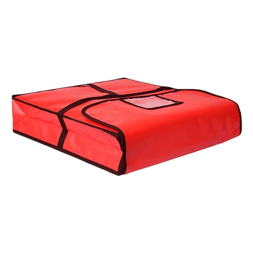 Baoblaze Isolierte Pizzatasche Feuchtigkeitsfrei, Isolierte Lebensmittel liefertasche, Pizzatragetasche Isolierbeutel Groß, Thermo-Pizzawärmertasche für den Transport, 58x58x12cm Kein Loch von Baoblaze