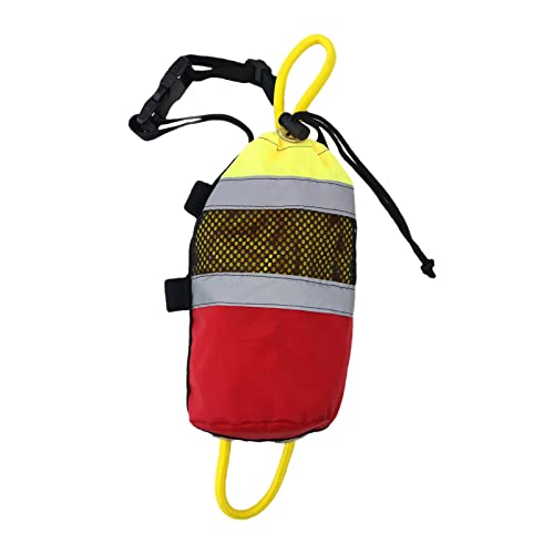 Baoblaze Rettungswurftaschen für die mit Seil, gut gelbe Wurfleine, schwimmende Wurftasche für das Eisfischen, Bootfahren von Baoblaze