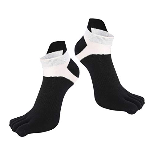 Baoblaze Socken Damen Herren, Laufsocken Baumwollsocken ensocke für Sport und, Schwarz, Einheitsgröße 38-44 von Baoblaze