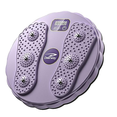 Counting Waist Twisting Board, Body Fitness Rotating Disc with 6 Magnetic Massage Balls, Exercise and Weight Loss Equipment for Home Use(Purple) von Baomaeyea