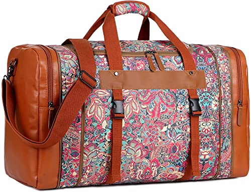 BAOSHA Damen Weekender Reisetasche Frauen Travel Duffle Bag Übernachtungstasche für Wochenende Übernachtung HB-03 (HS) von Baosha