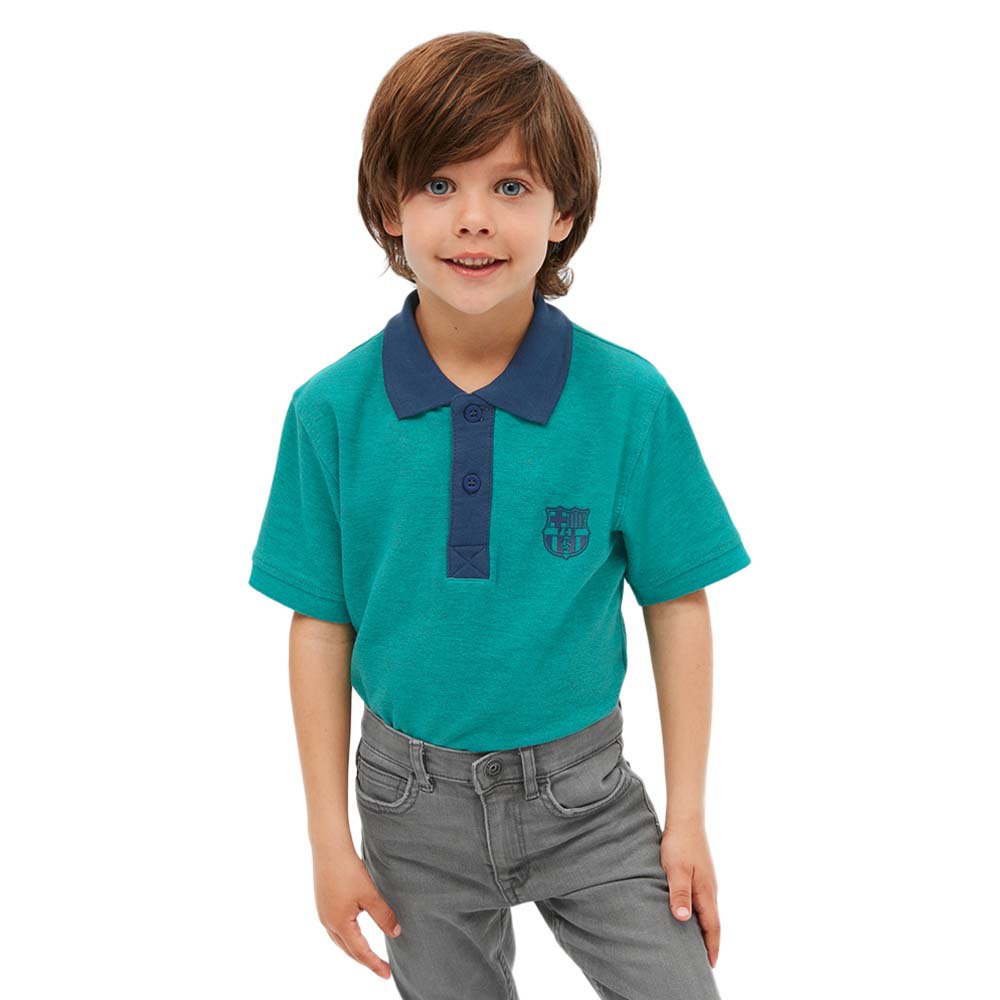 BarÇa Chest Short Sleeve Polo Grün 10 Years Junge von BarÇa