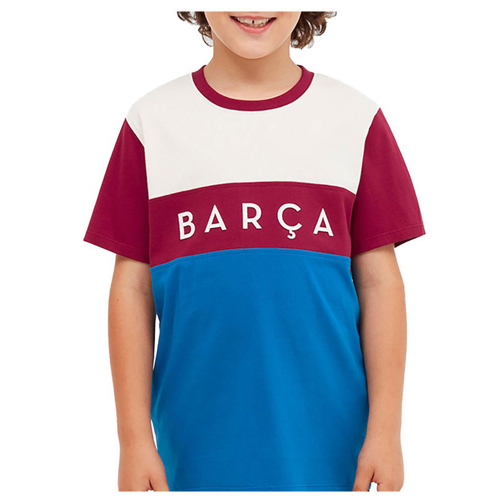 BarÇa Color Block Short Sleeve T-shirt Blau 4 Years von BarÇa