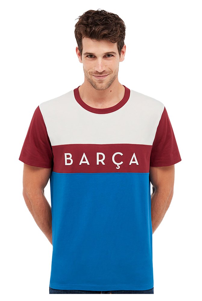 BarÇa Color Block Short Sleeve T-shirt Blau L von BarÇa